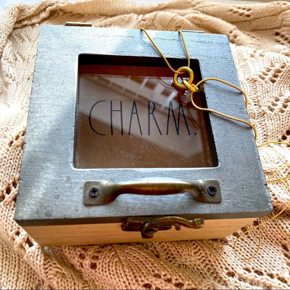 Rae Dunn Wooden Charm Box NWOT